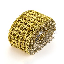 Plastic Sparkling Flower Shape Mesh Wrap Roll&nbsp;DIY-CJC0001-08B