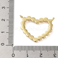 ラックメッキ真鍮＆ガラスパールペンダント  カドミウムフリー＆鉛フリー  ハート  貝殻色  18KGP本金メッキ  21.5x25.5x4mm  穴：1.6mm&nbsp;KK-S372-09G