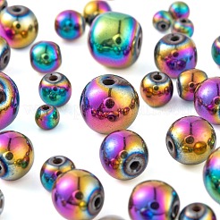 340Pcs 4 Sizes Non-magnetic Synthetic Hematite Beads&nbsp;G-LS0001-55