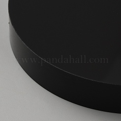 化粧品用アクリルディスプレイ台座  ラウンド  ブラック  10x1.45cm&nbsp;ODIS-WH0078-62K-02