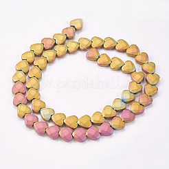 Electroplate Non-magnetic Synthetic Hematite Beads Strands&nbsp;G-P367-I