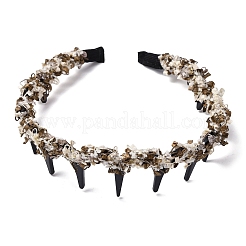 Plastic with Polyester Hair Bands&nbsp;OHAR-B007-04B