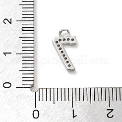 Brass Micro Pave Clear Cubic Zirconia Pendants&nbsp;LS-ZIRC-I067-02H