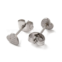 Non-Tarnish 304 Stainless Steel Haart Stud Earrings for Women&nbsp;EJEW-K243-02P