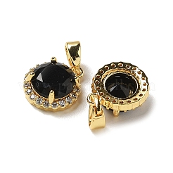Brass Micro Pave Cubic Zirconia Charms&nbsp;KK-R210-25G