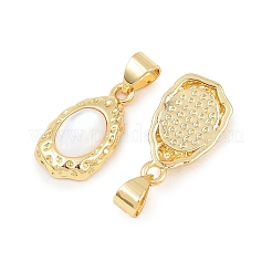 Natural White Shell Pendants&nbsp;KK-C170-08A-G