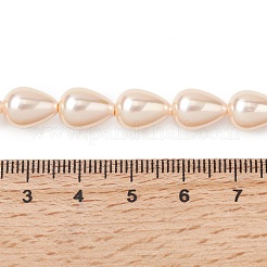 Electroplate Opaque Glass Imitation Pearl Beads Strands&nbsp;EGLA-H113-09B-02