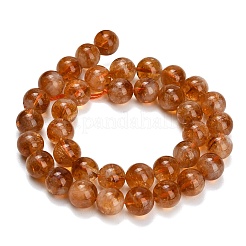 Hearted Natural Citrine Beads Strands&nbsp;GG-T002-A02-10mm