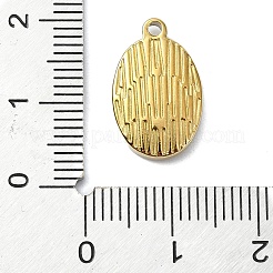 イオンプレーティング（IP）304ステンレスペンダント  18KGP本金メッキ  オーバル  アンカー＆舵  17x11x3mm  穴：1.2mm&nbsp;STAS-B058-03G-02
