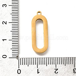 Hollow Oval 304 Stainless Steel Pendants&nbsp;STAS-Q348-05G