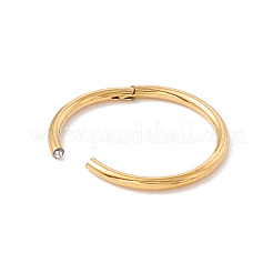 304ステンレススチールツイスタークラスプ  リング  ゴールドカラー  12x1mm  内径：10mm&nbsp;STAS-C054-03G