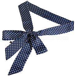 Polka Dot Pattern Polyester Long Silk Scarf for Women Girls&nbsp;AJEW-WH20042-79B