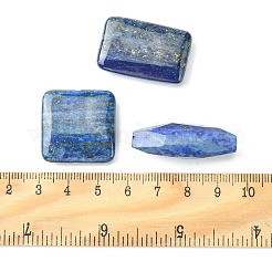 天然石ラピスラズリビーズ  四角形＆丸形＆楕円形  混合図形  25~50x12~37x7~11mm  穴：0.8mm&nbsp;G-K311-15A