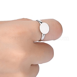 真鍮パッドリングベースパーツ  調整可能  カドミウムフリー＆鉛フリー  プラチナ  内径：17mm  トレイのサイズ：10mm&nbsp;EC022