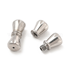 変色しない304ステンレススチールのネジ留め  コラム  ステンレス鋼色  15x6.5mm  穴：0.9mm&nbsp;STAS-D246-02P
