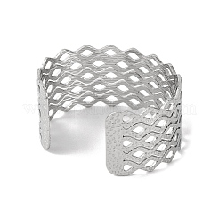 304 Stainless Steel Cuff Bangles for Women&nbsp;BJEW-B104-13P