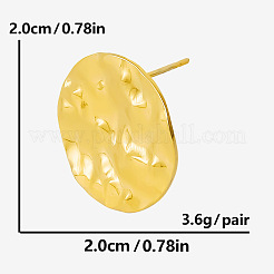 304 Stainless Steel Oval Stud Earrings&nbsp;VM8093-2