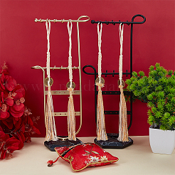 4Pcs 4 Styles Macrame Cotton Cord Hanging Ornaments&nbsp;HJEW-OC00275