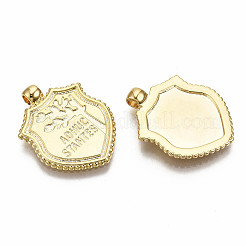 Brass Pendants&nbsp;KK-S356-190G-NF