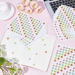 紙のステッカー  粘着紙の子供用ステッカー  ラウンド  スポーツ  196x160x0.2mm  120pcs /シート  20シート/セット&nbsp;DIY-SP0007-43B