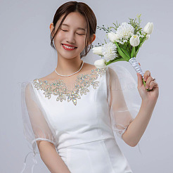 1Pc Brass Rhinestone Collar Trim&nbsp;DIY-MA0006-91