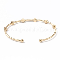 Brass Cuff Bangles&nbsp;BJEW-A134-02G-02