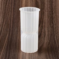 コラムキャンドルシリコンモールド  キャンドル作り用  ホワイト  5.7x12.5cm&nbsp;DIY-Q037-16C