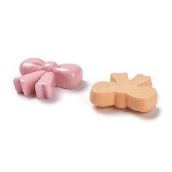 オペーク樹脂カボション  蝶結び  ミックスカラー  13x16x5mm&nbsp;RESI-K027-25