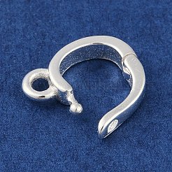 925スターリングシルバーペンダントベイル  銀  11x7x2mm  穴：5mm&nbsp;STER-NH0001-067A-S