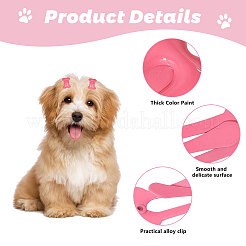 60Pcs 3 Shapes Alloy Snap Hair Clips&nbsp;PHAR-GL0001-02