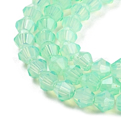 Baking Paint Transparent Glass Beads Strands&nbsp;DGLA-F029-J4mm-05