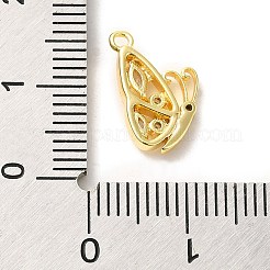 Brass Micro Pave Cubic Zirconia Pendants&nbsp;LS-ZIRC-P113-02G