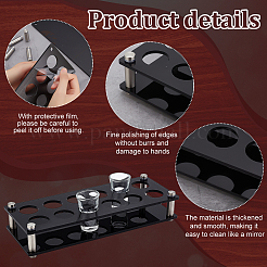 12-Hole Acrylic Beer Cup Holder&nbsp;ODIS-WH0099-10B-01