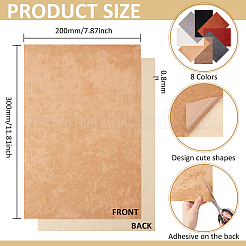 8Pcs 8 Colors Self-adhesive Velet Cloth Fabric&nbsp;DIY-BC0012-45