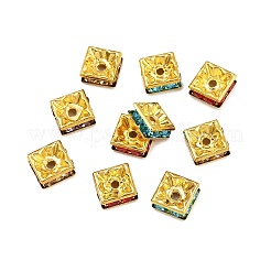 Brass Rhinestone Spacer Beads&nbsp;RSB074NFG