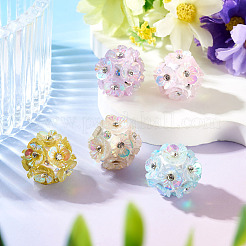 Handmade Rhinestone Clay Pave Beads&nbsp;CLAY-TAC0015-02A