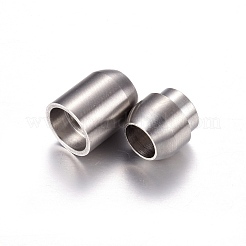 Tarnish Resistant 304 Stainless Steel Magnetic Clasps with Glue-in Ends&nbsp;STAS-O114-001P
