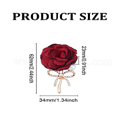 1Pc Cloth Flower Brooch&nbsp;JEWB-LP0010-05
