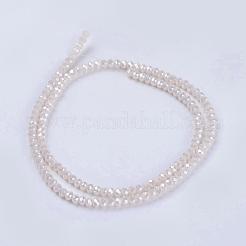 Electroplate Glass Beads Strands&nbsp;GLAA-F077-FR14