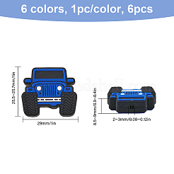 12Pcs 6 Colors Food Grade Eco-Friendly Silicone Beads&nbsp;SIL-CA0001-81