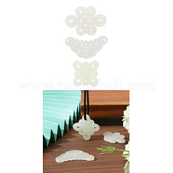 3Pcs 3 Styles Natural Xiuyan Jade Pendants&nbsp;DIY-CA0006-92