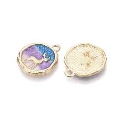 Alloy Enamel Pendants&nbsp;ENAM-N069-16KCG-02