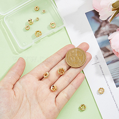 12Pcs 6 Style Brass Micro Pave Cubic Zirconia Spacer Beads&nbsp;KK-DC0003-52