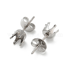 316サージカルステンレススタッドピアス金具  ステンレス鋼色  5x16mm&nbsp;STAS-Z118-03P-03