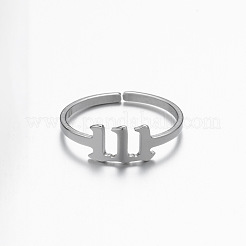 Number 201 Stainless Steel Adjustable Cuff Rings&nbsp;FS-WG22891-02