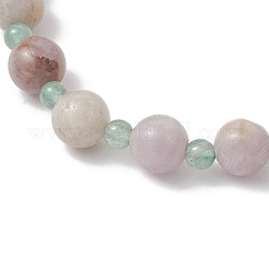 Natural Green Aventurine and Amethyst Beaded Bracelets for Women&nbsp;BJEW-JB11932-03