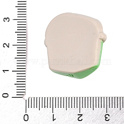 環境保護をテーマにした不透明樹脂のカボション  灰皿  24.5x24.5x10.5mm&nbsp;LS-CRES-Z013-03D