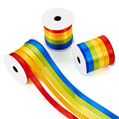 3 Rolls Rainbow Color Polyester Ribbon Set&nbsp;OCOR-TA0002-17
