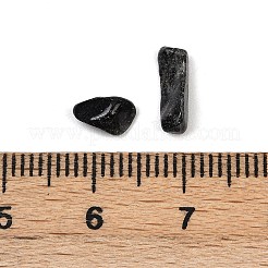 天然トルマリン石英/ブラックルチルクォーツビーズ  穴がない  チップ  3~8x3~4.5x0.1~3mm  約7142~20000個/1000g&nbsp;G-U032-A04