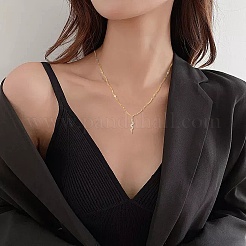 Snake Brass Micro Pave Cubic Zirconia Pendant Necklaces&nbsp;NJEW-PH01396
